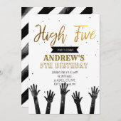 5歳の誕生日の招待状 招待状 (正面/裏面)