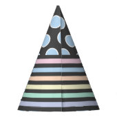 5歳の誕生日パーティーの双子マケーストライプト パーティーハット (裏面)