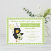 5歳の誕生日パーティーの招待状 バースデー クラウン 招待状 (スタンド正面)