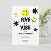 5歳の誕生日パーティーはVibesで決まり 招待状 (スタンド正面)