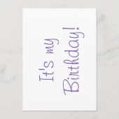 5歳の誕生日パーティーへの招待（写真あり） エンクロージャーカード (裏面)