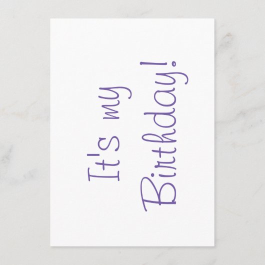 5歳の誕生日パーティーへの招待（写真あり） エンクロージャーカード (裏面)