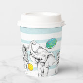 5歳の誕生日パーティー用の紙コップ。 紙コップ (正面)