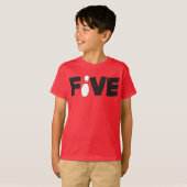 5歳の誕生日ボウリングTシャツ 子供用 Tシャツ (正面フル)