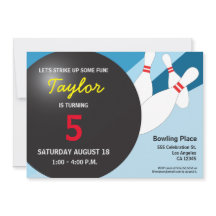 5歳の誕生日ボーリングパーティー青黄