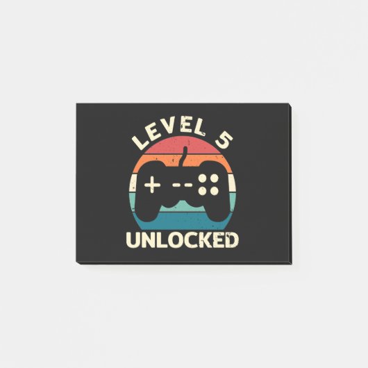 5歳の誕生日レベル5を解除 ポストイット (正面)