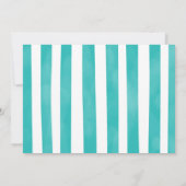 5歳の誕生日人魚の写真招待状 招待状 (裏面)