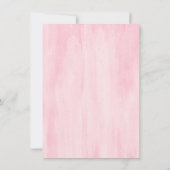 5歳の誕生日招待状 - ガールズの水彩カップケーキ 招待状 (裏面)