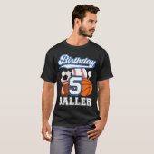 5歳の誕生日 スポーツパーティー 男子 誕生日 Tシャツ (正面フル)