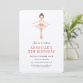5歳の誕生日 バレエ 招待状 (スタンド正面)