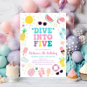 5歳の誕生日!ボヘミアンポールパーティー 招待状
