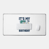 5歳の誕生日 海ガメ 水中ベクター デザイン_1 デスクマット (キーボード&マウス)