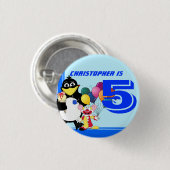 5歳の誕生日 缶バッジ (正面&裏面)