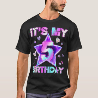 5歳の誕生日 K-POP こども 5歳の誕生日おめでとう Tシャツ