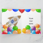 5歳カスタムの男の子の誕生日カード カード (内部)