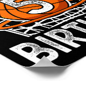 5歳キッズバスケットボールスポーツ第5誕生日少年 ポスター (角)