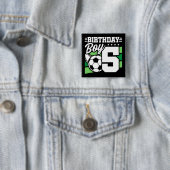 5歳サッカーサッカーパーティー5誕生日少年 缶バッジ (インサイチュ)