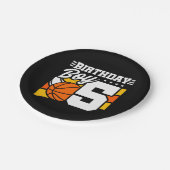 5歳バスケットボールパーティーテーマ5th誕生日ボーイ ペーパープレート (アングル)