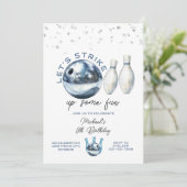 5歳男子ギャラクシーボウリング誕生日パーティーをしよう 招待状 (スタンド正面)