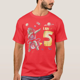 5歳誕生日ボーイ宇宙飛行士宇宙5誕生 Tシャツ