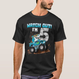 5歳5誕生日シャーク男の子モンスターTr Tシャツ