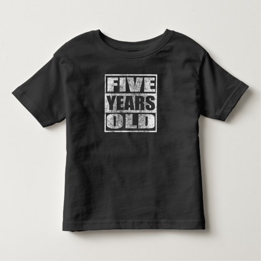 5歳-幸せな第5誕生日のTシャツ トドラーTシャツ (正面)
