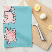 5漫画おもしろいイラストレーションピグカスタム年KT キッチンタオル (四つ折り)