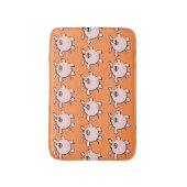 5漫画おもしろいイラストレーション豚Choose色風呂 バスマット (正面縦)