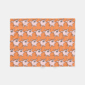 5漫画おもしろいイラストレーション豚Choose Color FB フリースブランケット (正面(横))