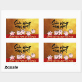 5漫画おもしろい漫画ベトナム豚の年2019 S 長方形シール (シート)