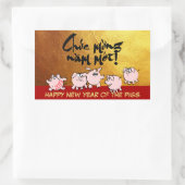 5漫画おもしろい漫画ベトナム豚の年2019 S 長方形シール (バッグ)