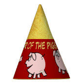 5漫画おもしろい漫画豚の年の誕生日パーティーH パーティーハット (右)