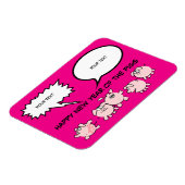 5漫画おもしろい漫画豚の新年誕生日Ma マグネット (左側)