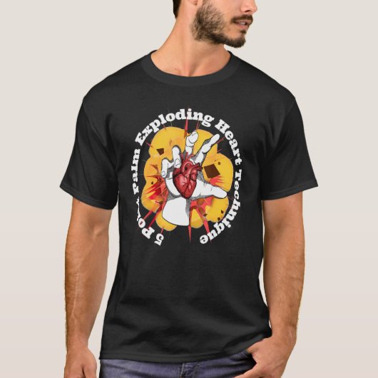 5点パームエクスプロードハート技法 Tシャツ (正面)