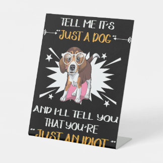 5犬のみ – 単なる馬鹿 台座サイン