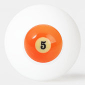 "5球"の玉突の玉のデザインギフトおよびプロダクト 卓球ボール (裏面)