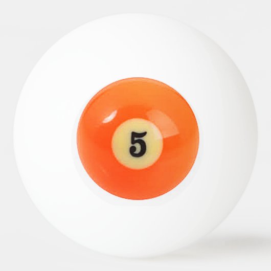 "5球"の玉突の玉のデザインギフトおよびプロダクト 卓球ボール (裏面)