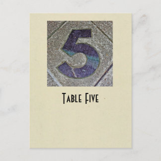 5番テーブルカード ポストカード