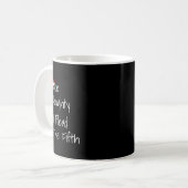 5番目いけなの醜いクリスおもしろいマ コーヒーマグカップ (正面左)