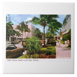 5番目のアベニューショッピング、ナポリ、フロリダ州ヴィンテージ タイル