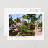 5番目のアベニューショッピング、ナポリ、フロリダ州ヴィンテージ ポストカード (正面/裏面)