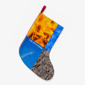 5番目の内側 スモールクリスマスストッキング (正面 (吊り時))