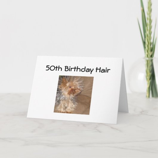 "5番目の誕生日の髪" カード (正面)