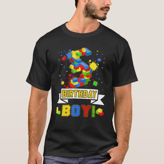 5番目の誕生日マスタービルダー5年の古いブロックビル Tシャツ (正面)