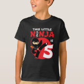 5番目の誕生日5歳の子供のパーティーリトル忍者5 Tシャツ (正面)
