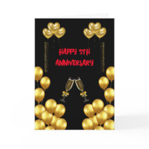 5祝周年結婚愛と喜び