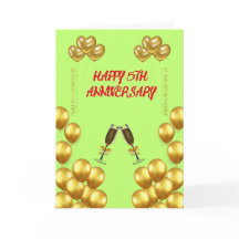 5祝周年結婚愛と喜び