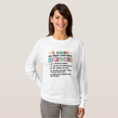 5私のおばあちゃんの半身について知っておくべきこと Tシャツ (正面フル)