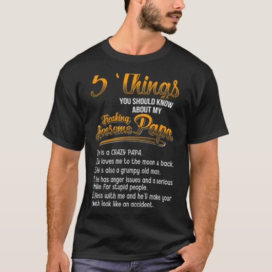 5私の自由について知っておくべきこと素晴らし Tシャツ (正面)