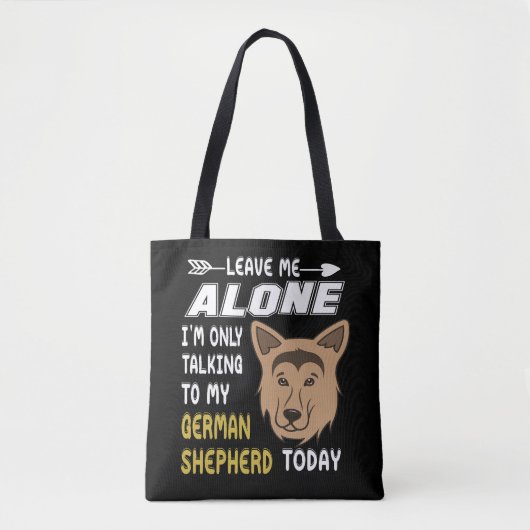 5私離れ一人で私はドイツ人の彼女と話している トートバッグ (正面)